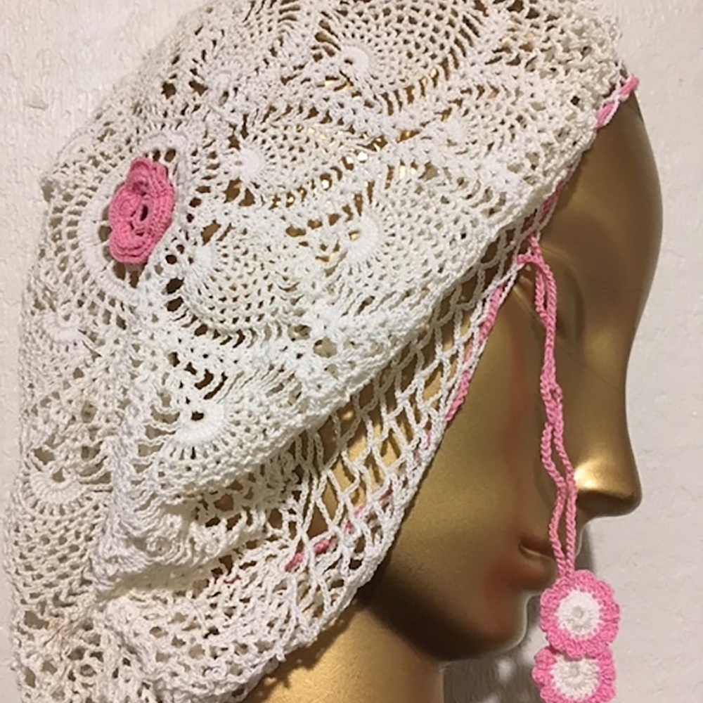 Vintage Bohemian Crocheted Hat